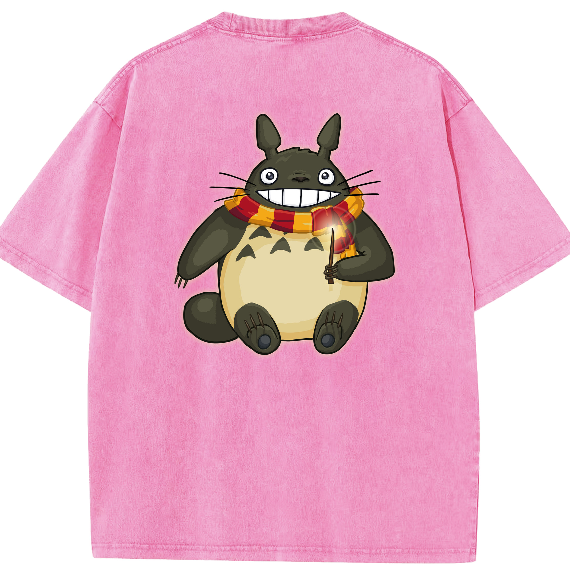 （画像用） となりのトトロ 草壁メイ 草壁サツキ My Neighbor Totoro Satsuki Kusakabe Mei Kusakabe 綿100% ヴィンテージ風 半袖Tシャツ（背面プリント）